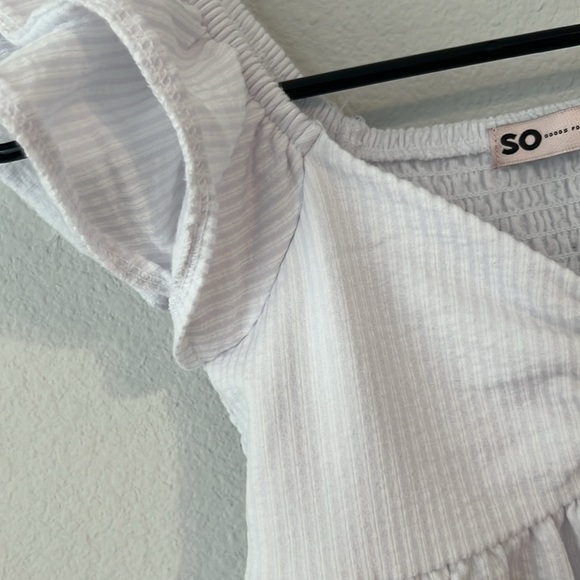 SO Jr Girls White Top - S - Picture 3 of 7